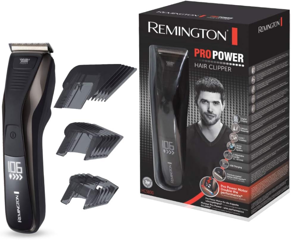 remington pro power precision steel hair and beard clipper