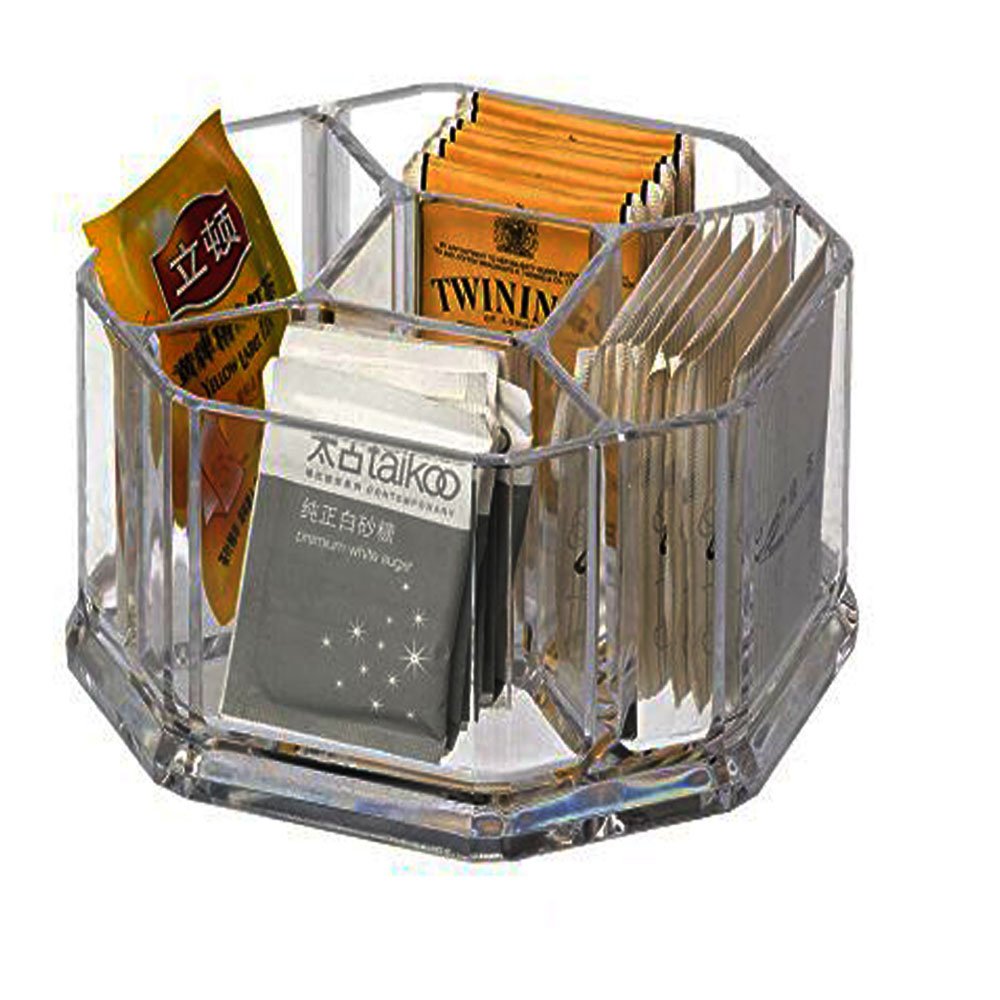 Yakri Acrylic Tea Bags Organizer Holder Coffee Sugar Bag Case Guest Room Storage Boxes YTBH-002