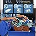 ANRUI TSA Approved Toiletry Bag, 3-PACK Same Size Clear Toiletry Bag with Handle, 3-1-1 Clear Liquids Toiletries & Cosmetics Organizer Clear Travel Bags For Toiletries For Women and Men - Blue