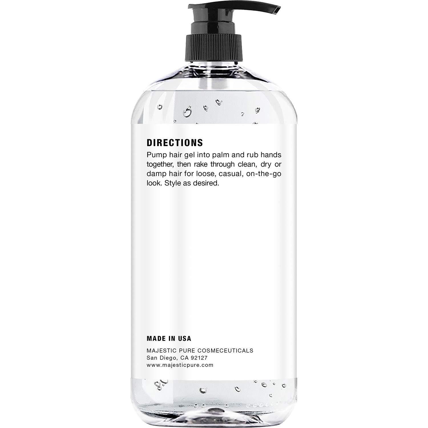 Hair Gel for Men & Woman - Styling with Organic Aloe Vera & Witch Hazel - 16 fl oz : Beauty