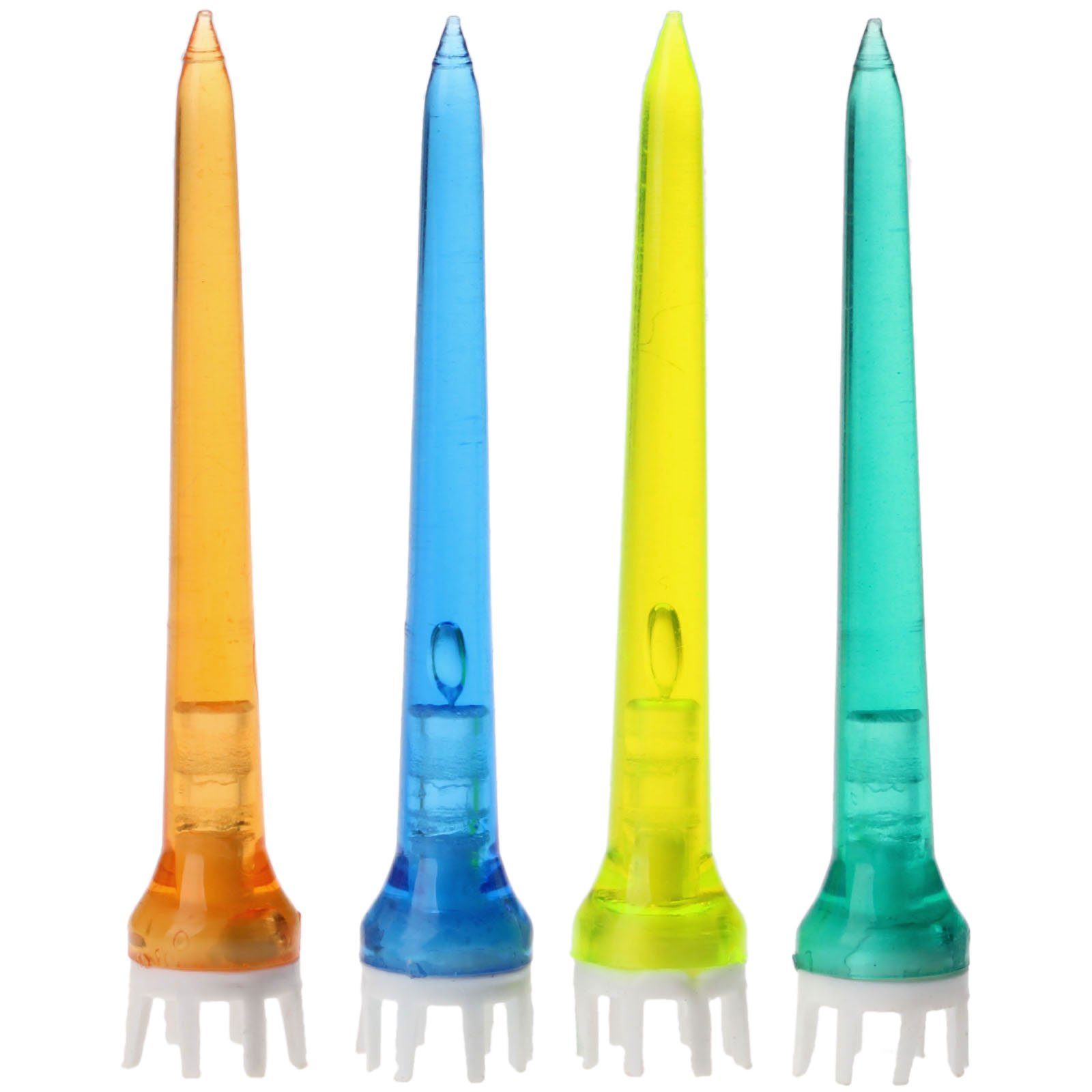 MUXSAM 50pcs Plastic Golf Tee Assorted Golf Crown Shape Booster Tees 78mm Friction Reduce Tee