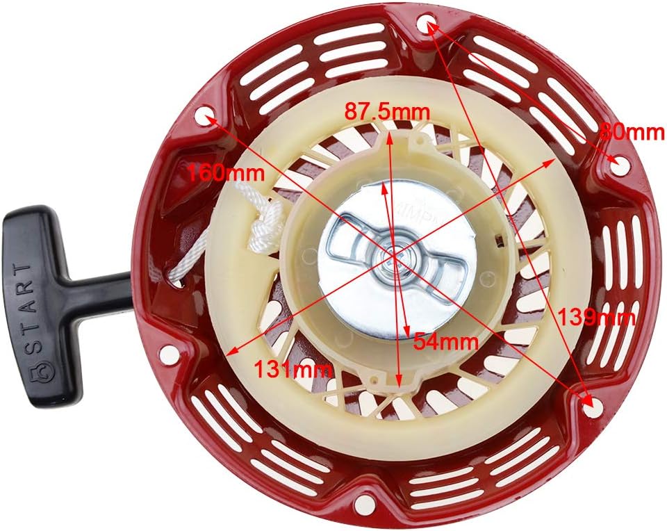 GOOFIT Pull Recoil Starter Start Assembly Pull Start for Honda GX120 GX168 5.5hp 6.5hp Generator Parts Engine Lawn Mower - Image 3