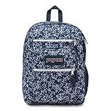 JanSport Big Student Backpack - Navy Field Floral - Oversized