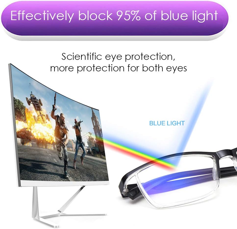 TERAISE 4PCS Fashion Anti-blue light Reading Glasses Men Women Computer Reader(2.0X): Health & Personal Care