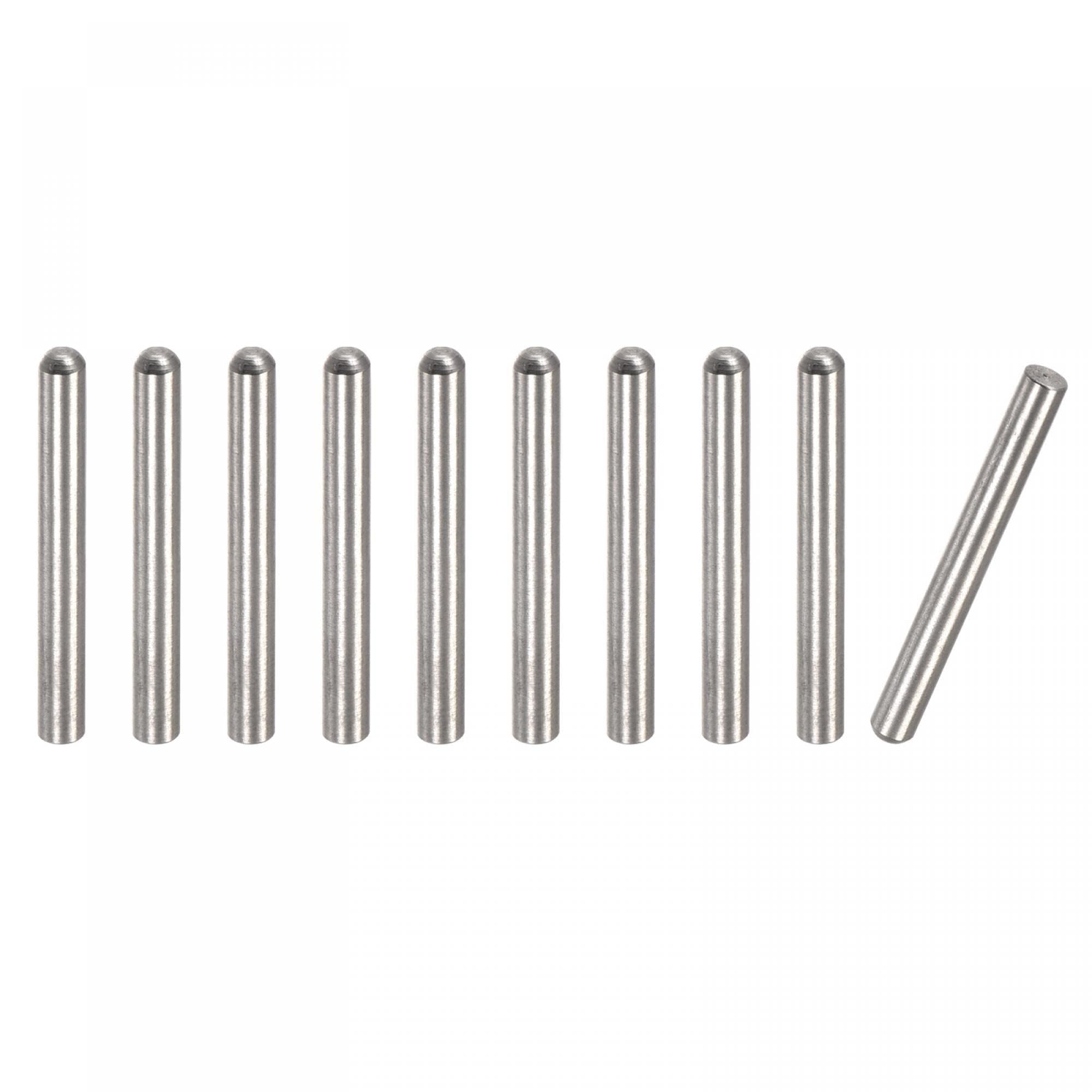 TA-VIGOR 10Pcs 3mm x 25mm Dowel Pins, 304 Stainless Steel Shelf Support Cylindrical Pin Pegs Shelf Support Pegs Fasten Elements for Furniture, Cabinets, and Mechanical Applications