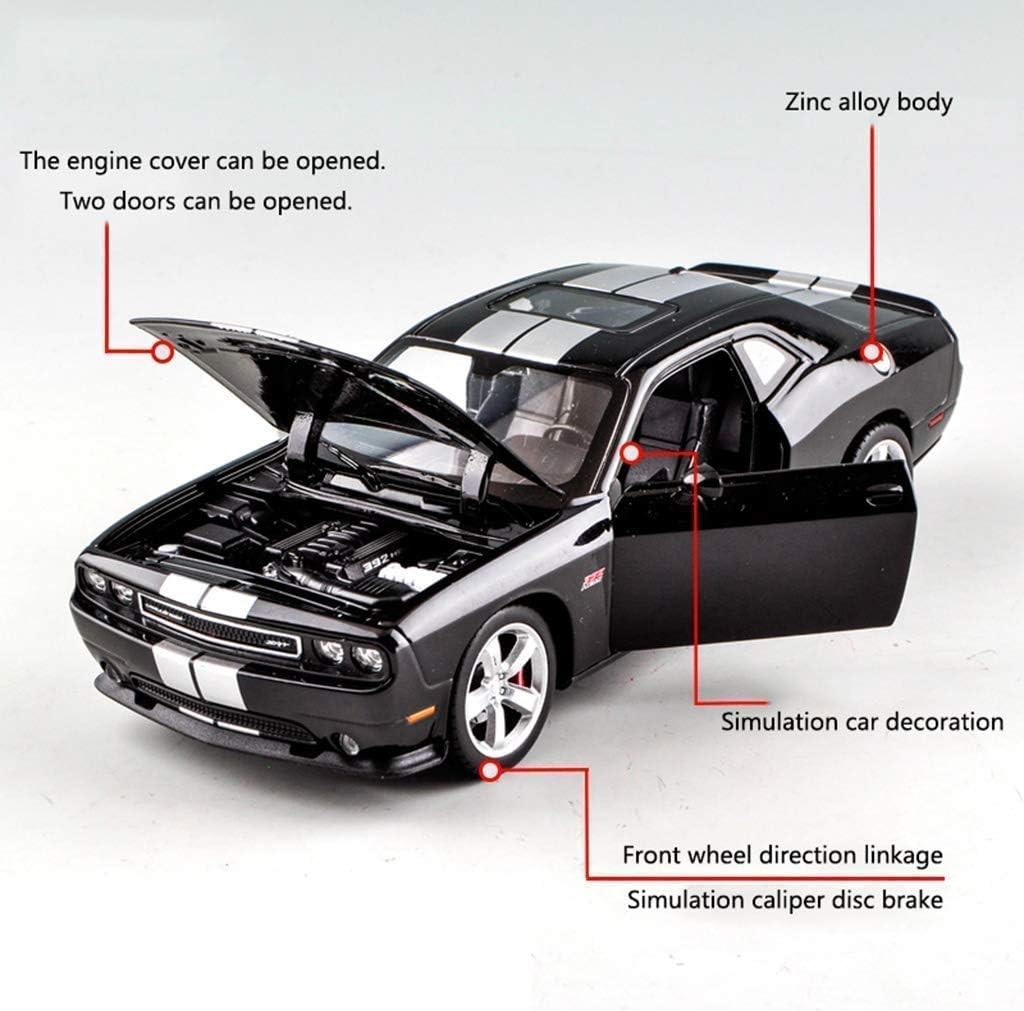 Car model Model Car 1:24 Dodge DODGE Challenger Muscle Simulation Alloy Car Model Metal Decoration Adult Collection Children's Toys Holiday