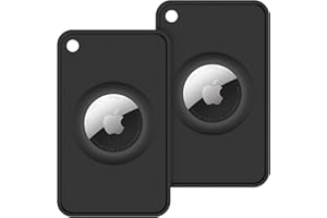 HAUXGOGO AirTag Wallet Holder - Ultra-Thin AirTag Card Protector (2-Pack) - Fits Wallets, Handbags, Backpacks, Luggage, ID Ho
