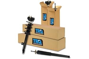 TRQ Front Loaded Complete Strut Spring Assembly & Rear Shock Absorbers for 2011-2017 Dodge Charger R/T & SE RWD / 2012-2017 Dodge Challenger R/T RWD/Rear Wheel Drive Models Only