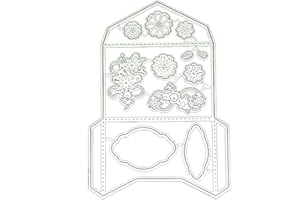 Flower Envelope Metal Cutting Dies Craft Carbon Steel Embossing Template Stencil Scrapbooking for Card Die Cuts Mold Metal Di