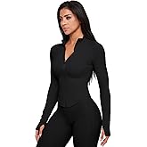 GYM RAINBOW Womens AiringBrez Athletic Workout Jacket Lightweight Waist-Snatching Zip Up Running Cropped Jackets Gym Top