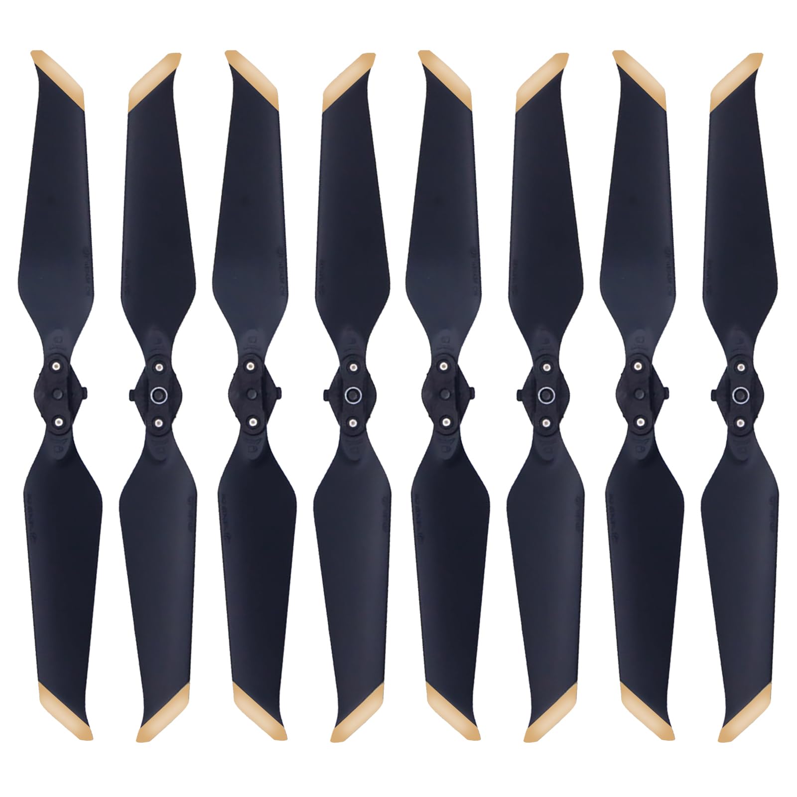 Tosiicop 4 Pairs Mavic 2 Pro/Mavic 2 Zoom Propellers Replacement Prop Blades Low Noise Quick-Release 8743F Wings for DJI Mavic 2 Pro/Mavic 2 Zoom Drone Accessories Gold Tips