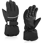 BAVST Kids Winter Glove Boys Girls Snow Ski Waterproof Gloves for Teens Fleece Lining Warm Mittens Outdoor