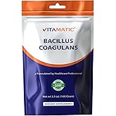 Vitamatic Bacillus Coagulans Probiotic Powder - Digestive Health Support - 100 Gram (3.5 OZ) - 100 Servings