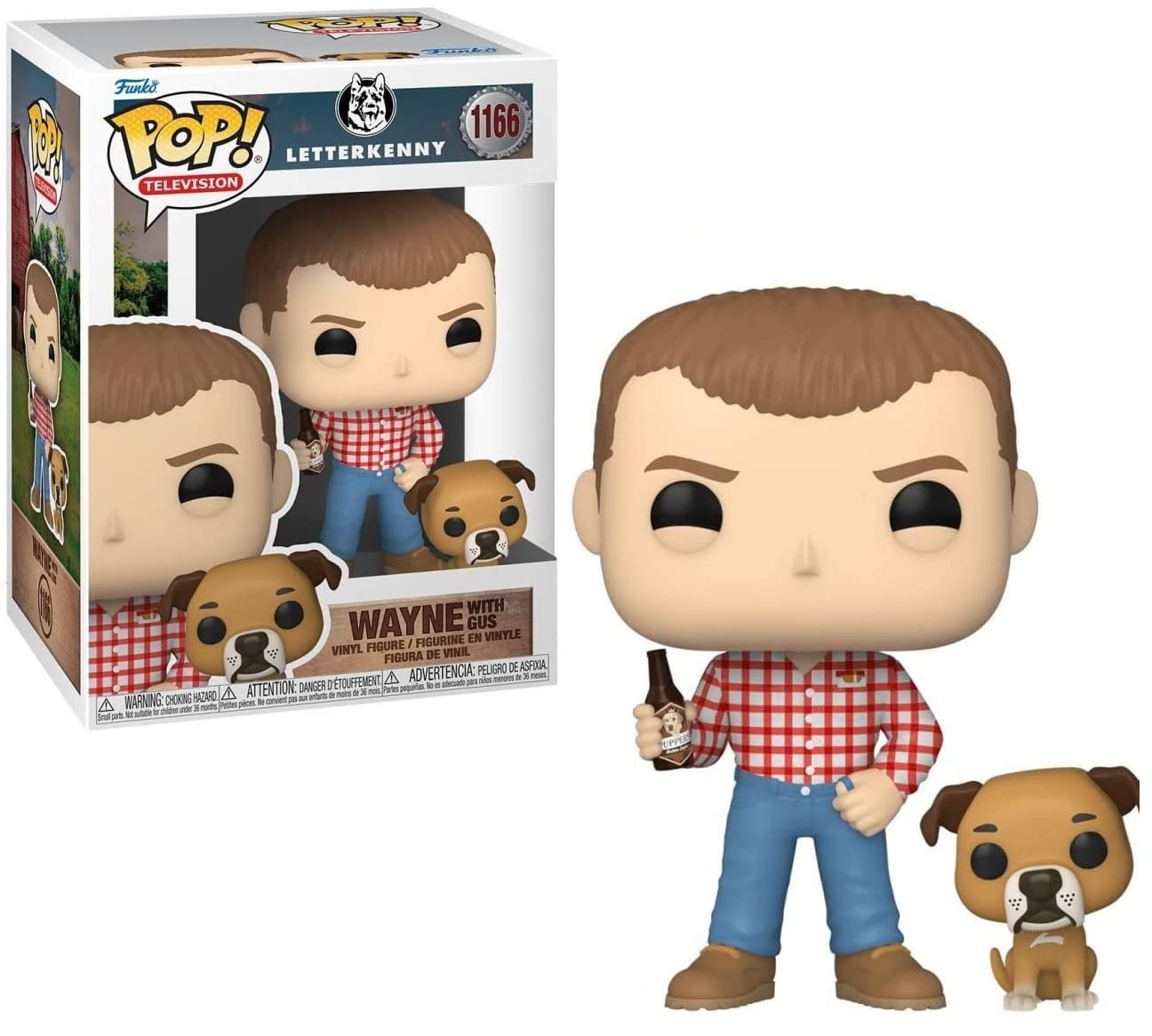 Funko POP!&BUDDY: Letterkenny- Wayne w/Gus, Multi-coloured,57128