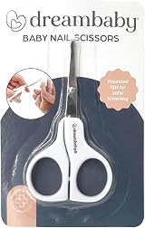 Dreambaby Infant Safety Nail Trimmer Scissors Rounded Tip White Grey view 3
