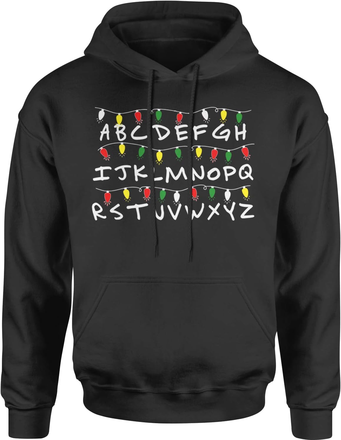 Motivated Culture Alphabet Stranger Christmas Lights Adult Unisex Hoodie