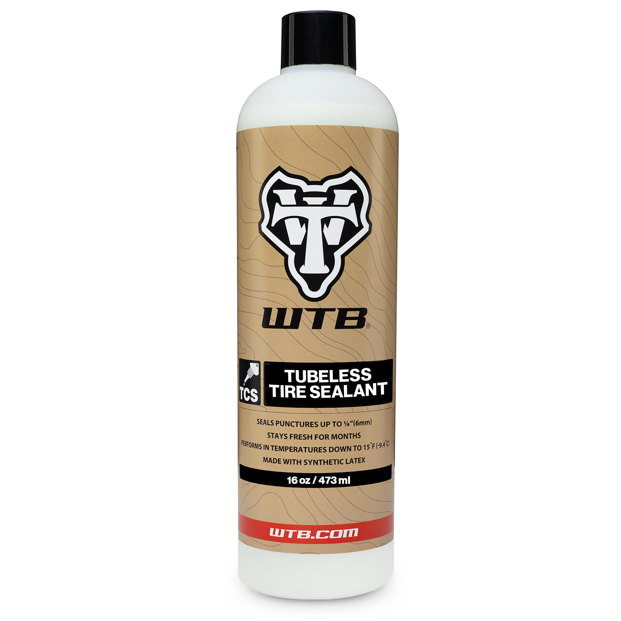 WTB 473 ml TCS Tubeless Tyre Sealant Bike | Fast-Acting Tubeless Sealant Up To 6 mm Punctures | Safer Ammonia-Free & Synthetic Latex Bike Tyre Sealant | All Weather Performance Down To -9.4 Degree C