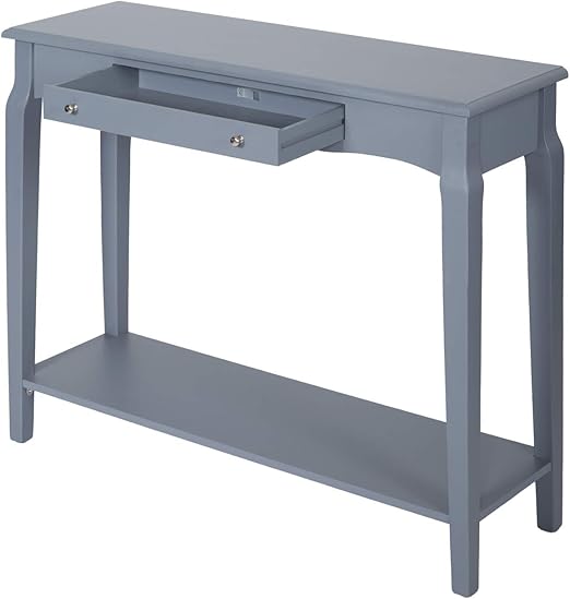 Amazon Com Peachtree Press Inc 1 Drawer Console Table With Bottom