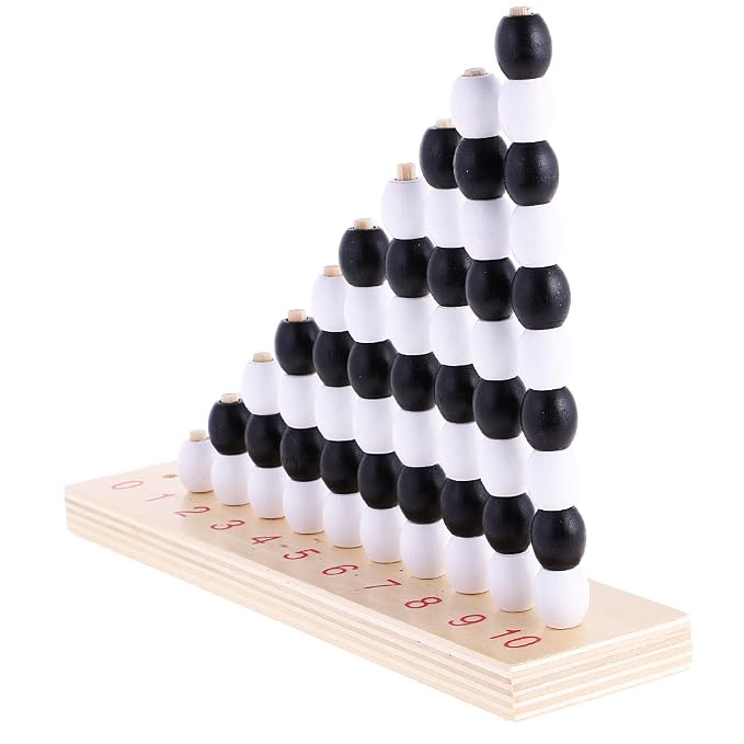 Gazechimp Montessori Material Zahlen Perlen Counting Holzperlen 0