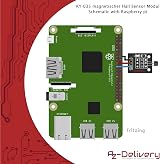 AZDelivery 5 x KY-035 Magnetic Hall Sensor Module Analog Arduino Compatible view 5