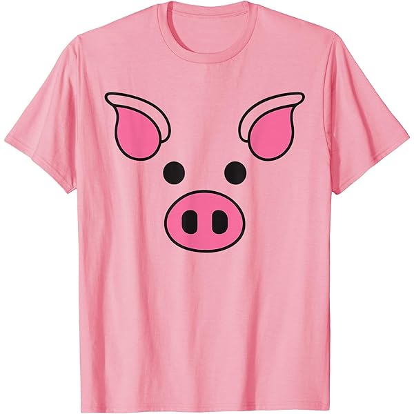 Amazon.com: Cute Pig Face and Snout - Pig T-Shirt : Clothing