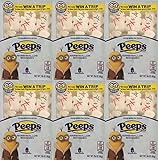 6 Pack - Peeps Snowmen - 9 per pack (54 Peeps total) - A Delicious Marshmallow Winter Treat