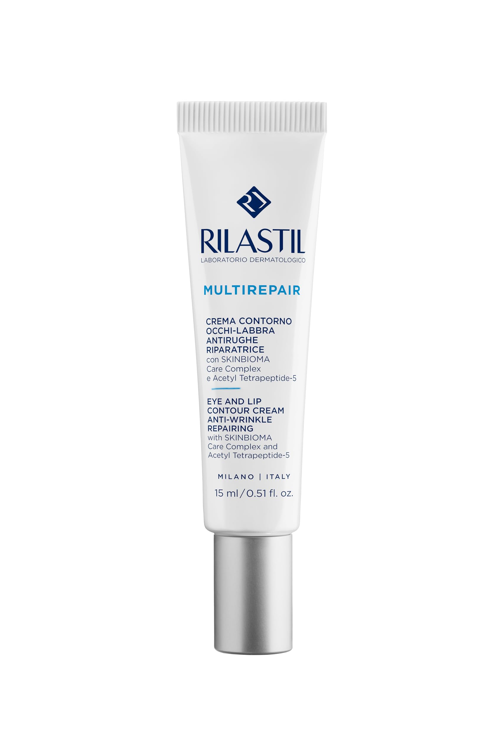 Rilastil Multi - Crema Contorno Occhi Labbra Antirughe Riparatrice, 15ml