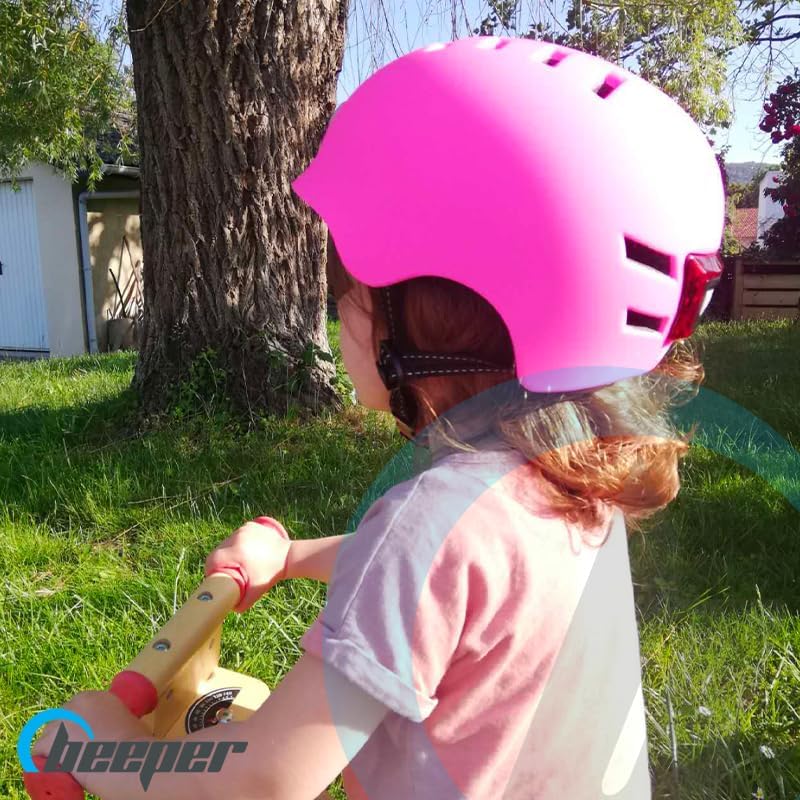 - Casco con Luci Anteriori e Posteriori integrati Colore - Blu, Dimensione - S