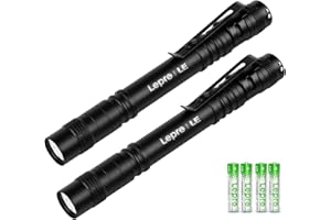 Lepro LED Pen Flashlight, Compact and Ultra Bright XPE LED Tactical Penlight Flashlight, Waterproof Flash Light, AAA Battery 