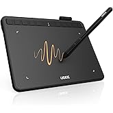 UGEE S640 Graphics Drawing Tablet, Digital Draw Art Pad with Pen Battery-Free Stylus Tilt Function 8192 Levels Pressure Sensi