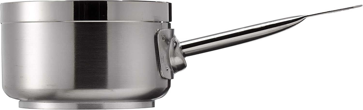 Paderno World Cuisine "Grand Gourmet Stainless-steel 1-1/4-Quart Sauce Pan, Silver - Image 3