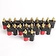 HIGHROCK 10pcs Terminal Binding Post Power Amplifier Dual 2-way Banana Plug Jack