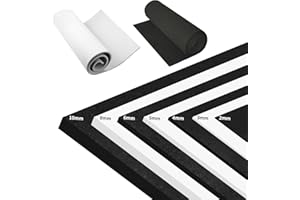 Zzrywuty EVA Foam Sheets for Crafts 3mm 59x13Inchs, Black 95kg/m3 Ultra High Density Crafts Foam Roll for Cosplay (2mm Thin to 10mm Thick)