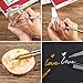 Gold and Silver Metallic Marker Pens, Metallic Permanent Markers Suitable for Cards Writing Signature Lettering Metallic Painting Pens (4)