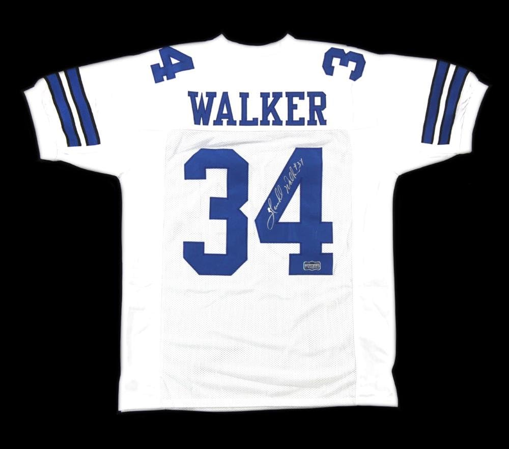 Signed Herschel Walker Jersey White Custom Autographed NFL Jerseys at Amazon's Sports