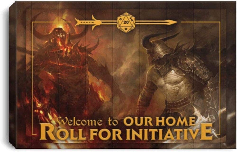 Inspirational Welcome to Our Home Roll for Initiative Framed Canvas Family Friend Present Unisex On Birthday, Christmas 18 (16