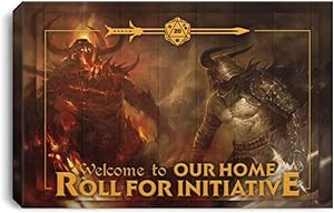 Inspirational Welcome to Our Home Roll for Initiative Framed Canvas Family Friend Present Unisex On Birthday, Christmas 18 (16