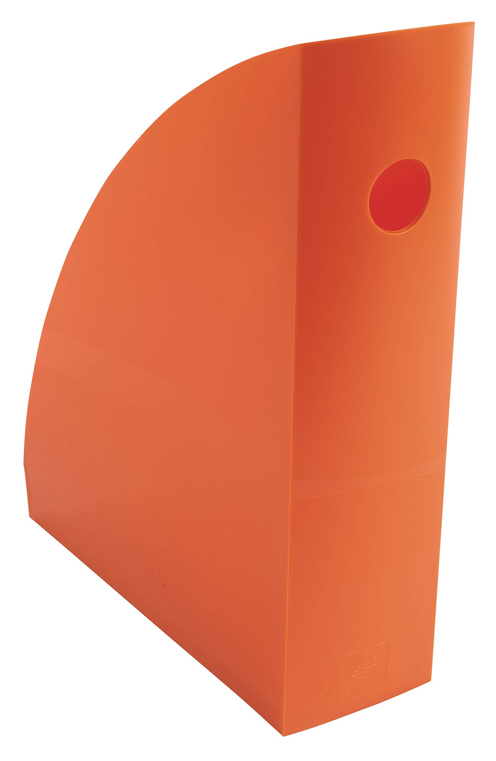 Exacompta - Ref 18288D - Magazine File MAG-CUBE - 266 x 82 x 305mm, Finger Hole on Spine, Suitable for A4+ Documents, Large Storage Capacity - Iderama Orange (Pack of 6)