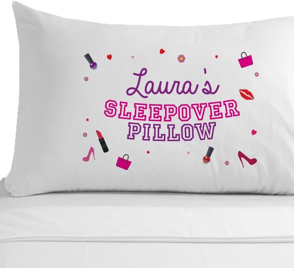 Personalised Girlie Sleepover Pillow Case Girls Slumber Party
