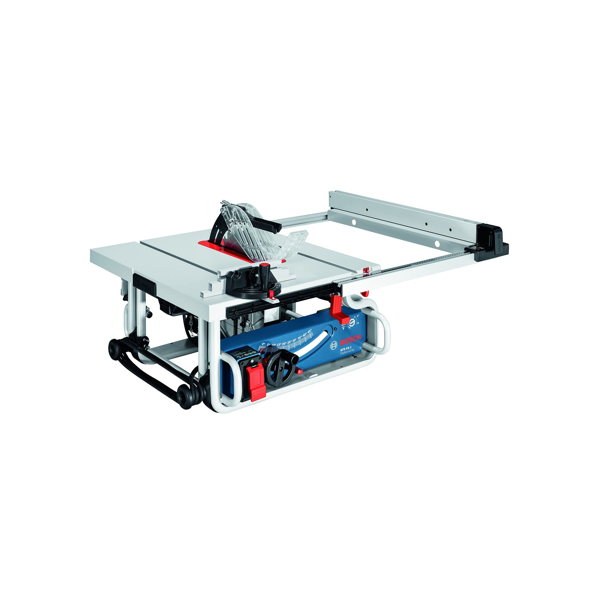 Bosch Professional Table Saw GTS 10 J (110 V, 1,800 W, Saw Blade 254 x 30 mm, Angle Guide,Dust Extraction Adapter, Parallel Guide,Push Stick)