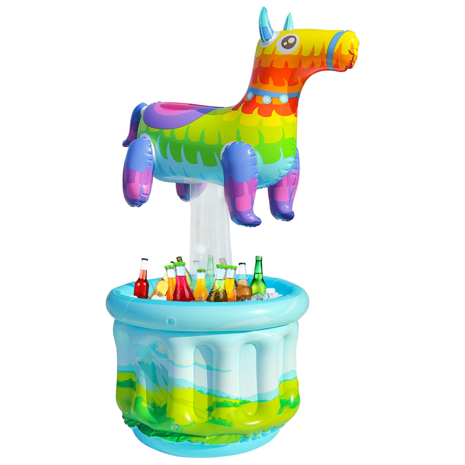 Photo 1 of PARENTSWELL Inflatable Alpaca Cooler, 47.5'' Inflatable Drink Cooler for Parties Blow Up Pinata Ice Bucket for Summer Pool Party Supplies Mexican Fiesta Cinco De Mayo Parties Decoration