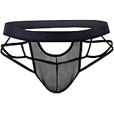 WEIMZC Men’s Jockstrap Thong Underwear – Mesh or Ice Silk Lingerie with Strappy Back, G String, and U Convex Pouch