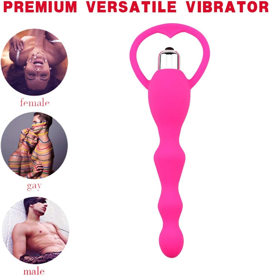 Sexx Couples Trainer for Men Women T Shirt Anales Trainer Massage Toy， Vib Anales Beads Silicone Trainer Fun Toys for Beginners and Advanced Users Pink by SexTown