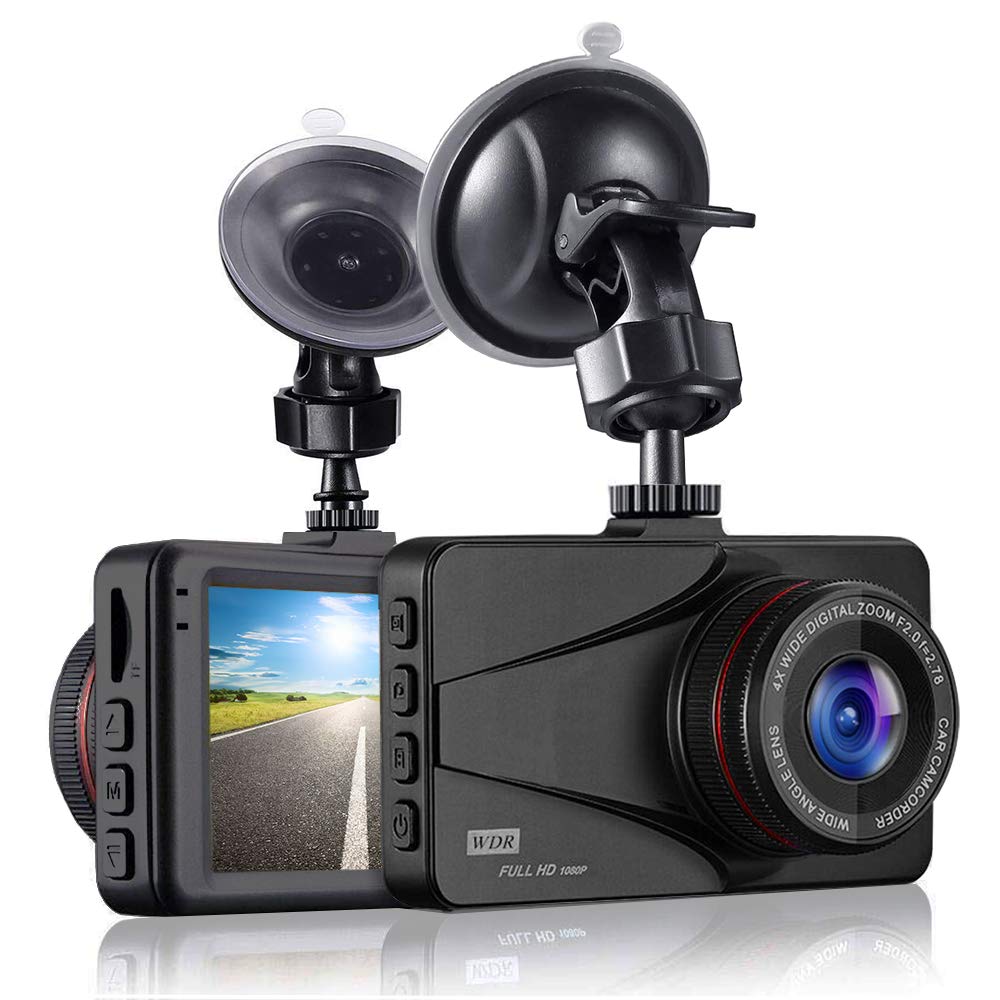 NEW 2021 Dash Cam 1080P Full HD Car Camera Dashcam DVR Dashboard Camera Video Recorder in Car On-Dash Cameras with Night Vision 3.0" LCD Display 170° Wide Angle WDR Motion Detection and G-sensor