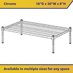 Zedfire 18" x 30" x 8" Chrome Wire Storage