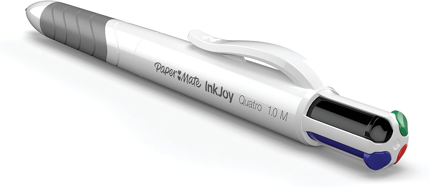 Papermate InkJoy Quatro 4-Colour 1.0 mm Medium Tip Retractable Ball Pen - Assorted Standard Colours - Image 4