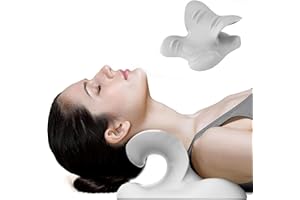 Neck and Shoulder Relaxer, Cervical Traction Device for Neck Pain Relief & Muscle Relaxation - Chiropractic Pillow Neck Stret