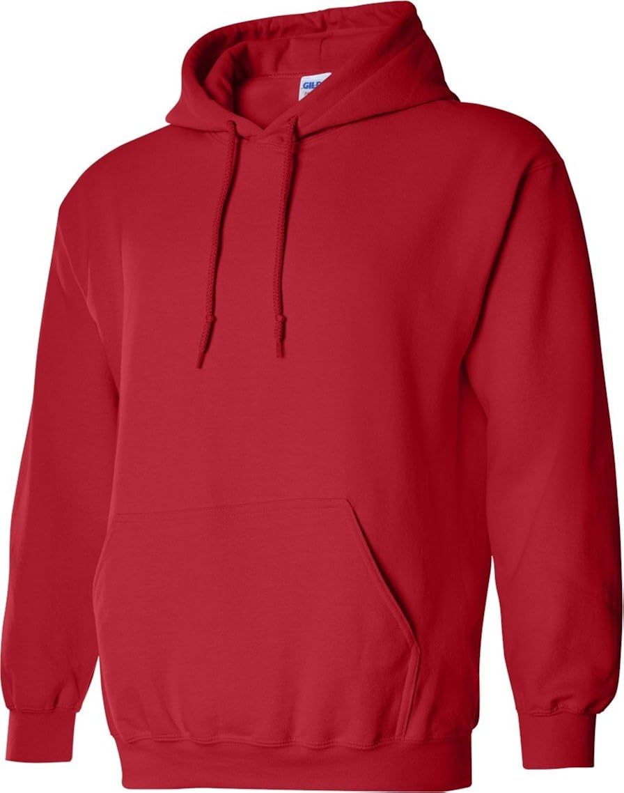 gildan hoodie red