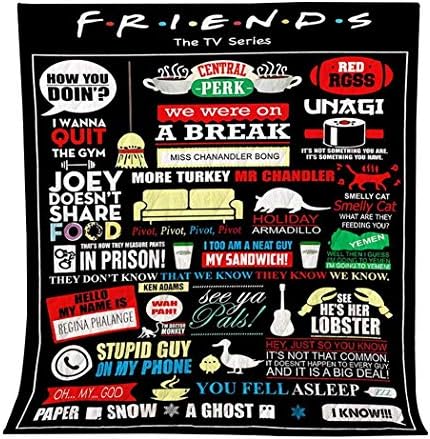 Ouyilu 3D Printed Blanket | F.R.I.E.N.D.S TV Series Camping Blanket | All-Season Blanket | Blanket for Traveling, Picnics, Beach Trips, Concerts and Home