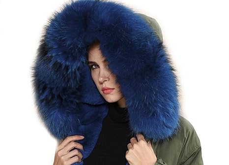 Lea Marie XXL Pelzkragen Fellkragen Kapuze Parka Schal Mantel ECHTPELZ mehrere Farben